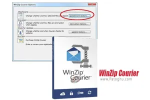 دانلود WinZip Courier 12.0 ابزار عالی فشرده سازی فایل های ضمیمه ایمیل