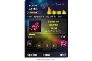نسخه ي جديد نرم افزار پلير سري 60 ورژن 3 و 5 PowerMp3 v1.17b