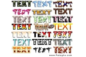 دانلود مجموعه 400 استایل و افکت آماده متن برای فتوشاپ - Style Photoshop