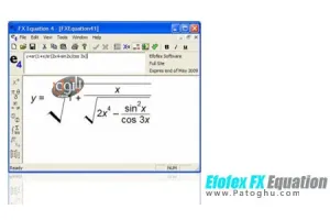 تایپ و حل آسان مسائل ریاضی با Efofex FX Equation v6.003.4