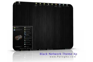 دانلود تم بسیار شیک و دیدنی Black Network برای سیستم عامل ویندوز XP