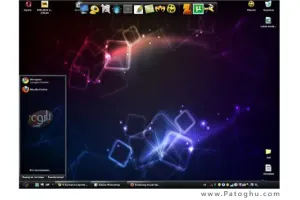 دانلود تم جدید و فوق العاده زیبای Cubes برای ویندوز XP