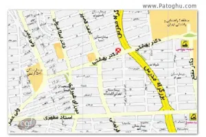 دانلود نقشه تهران جدید سال 89 برای موبایل - Tehran Map 89