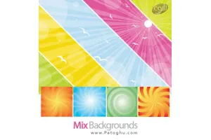 وکتور زیبای پس زمینه های ترکیبی