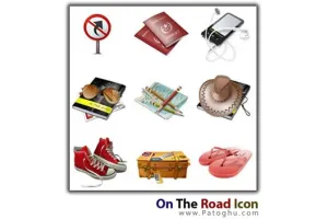 مجموعه ی جدید آیکون های گرافیکی بسیار زیبا با نام On The Road Icons