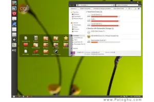 پک تم های زیبای سیستم عامل اوبونتو برای ویندوز سون - Ubuntu Skin Pack 4.0 Theme