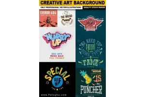 دانلود مجموعه تصاویر پس زمینه و وکتور Creative Art Background