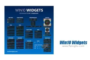 اضافه کردن ویجت های زیبا به ویندوز 10 با Win10 Widgets 1.0.0