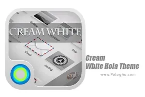 تم خامه ای هولا لانچر برای اندروید 5 Cream White Hola Theme