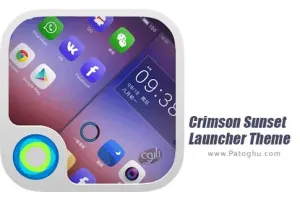 دانلود تم کریمسن سانست لانچر برای اندروید 3.0 Crimson Sunset-Launcher Theme