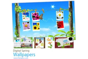 مجموعه تصاویر پشت زمینه دیجیتالی با موضوع بهار