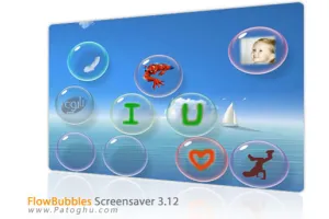 اسکرین سیور جذاب و فوق العاده زیبای FlowBubbles Screensaver 3.12