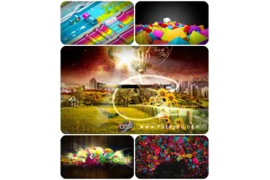 دانلود پشت زمینه های دسکتاپ رایانه با رنگهایی شاد و رویایی