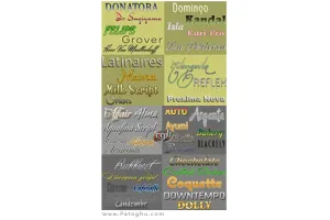 مجموعه ای از فونت های فانتزی انگلیسی