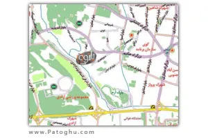 نقشه جاوا شهر بزرگ تهران