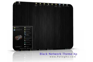 دانلود تم بسیار شیک و دیدنی Black Network برای سیستم عامل ویندوز XP