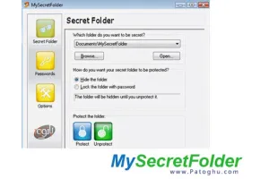 قفل و مخفی پوشه ها و فایل ها با My SecretFolder v4.4