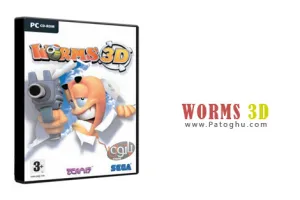 دانلود بازی کرم ها 3 بعدی نسخه کامپیوتر - Worms 3D Portable