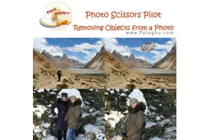 تغییر سایز عکس ، حجم عکس و پاک کردن اشخاص و اشیاء از عکس با نرم افزار Photo Scissors Pilot 1.0.1