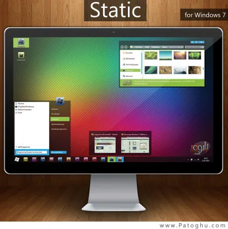 تم جدید و استاتیک ویندوز سون – Static Theme For Windows 7