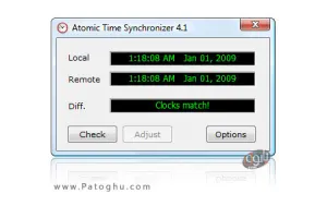 یکسان سازی دقیق ساعت ویندوز با Atomic Time Synchronizer 5.5