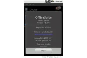 نرم افزار نمایش و ویرایش فایل های آفیس در آندروید با OfficeSuite Viewer v1.5.322