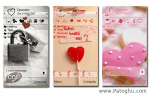 دانلود مجموعه تم های لمسی عاشقانه نوکیا 5800 | x6 | 5530 | n97 - فرمت sis