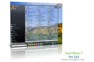 نرم افزار تبدیل استارت ویندوز ایکس پی به ویندوز سون Start Menu 7 Pro 3.62
