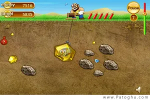 دانلود بازی جدید و زیبای گلدن ماینر برای موبایل آندروید - Golden Miner 1.2