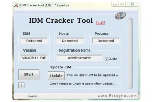 کرک کردن تمامی نسخه های IDM با IDM Cracker Tool 1.0