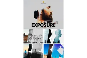 دانلود مجموعه اکشن فتوشاپ با عنون Pro DOUBLE EXPOSURE Action