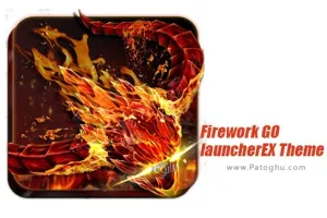 تم آتشین گولانچر برای اندروید 2.5 Firework GO launcherEX Theme