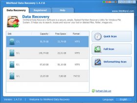 نرم افزار قدرتمند بازیابی اطلاعات پاک شده WinMend Data Recovery 1.4.9.0