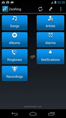 نرم افزار ساخت رینگتون و زنگ هشدار برای اندروید ZeoRing Ringtone (Ad-Free) v1.4