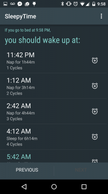 محاسبه زمان خواب و بیداری شما SleepyTime Bedtime Calculator PLUS 2.4.3