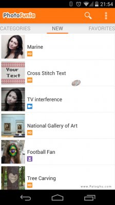 نرم افزار فوتو فونیا اضافه کردن افکت های جذاب به عکس برای اندروید PhotoFunia v4.0.7