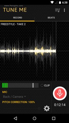 ابزار فوق العاده برای ضبط صدا با افکت های صوتی در اندروید Tune Me Pro v2.2.05