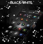 دانلود نرم افزار Black&White GO Launcher Theme برای اندروید