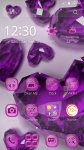 دانلود نرم افزار Purple Crystal Heart Theme برای اندروید