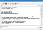 دانلود TEA Text Editor برای ویندوز