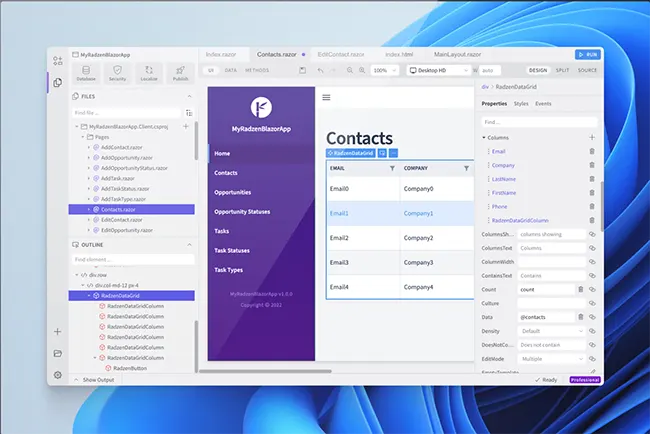 Radzen Blazor Studio