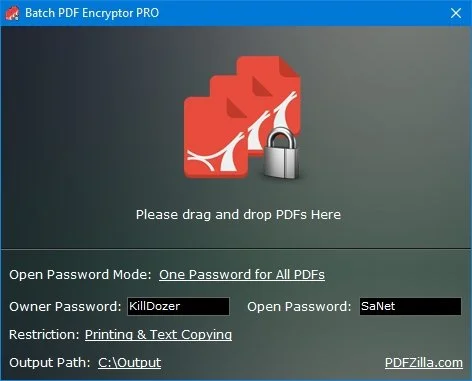 Batch PDF Encryptor PRO