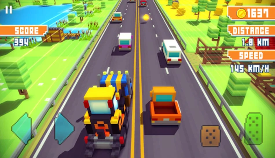 دانلود بازی بزرگراه بلوکی: مسابقه ترافیک اندروید Blocky Highway: Traffic Racing 1.2.6