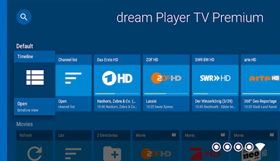 دانلود نرم افزار Dream Player IPTV for TV v10.2.1 برنامه دریافت و تماشای کانال های تلوزیونی از طریق IPTV