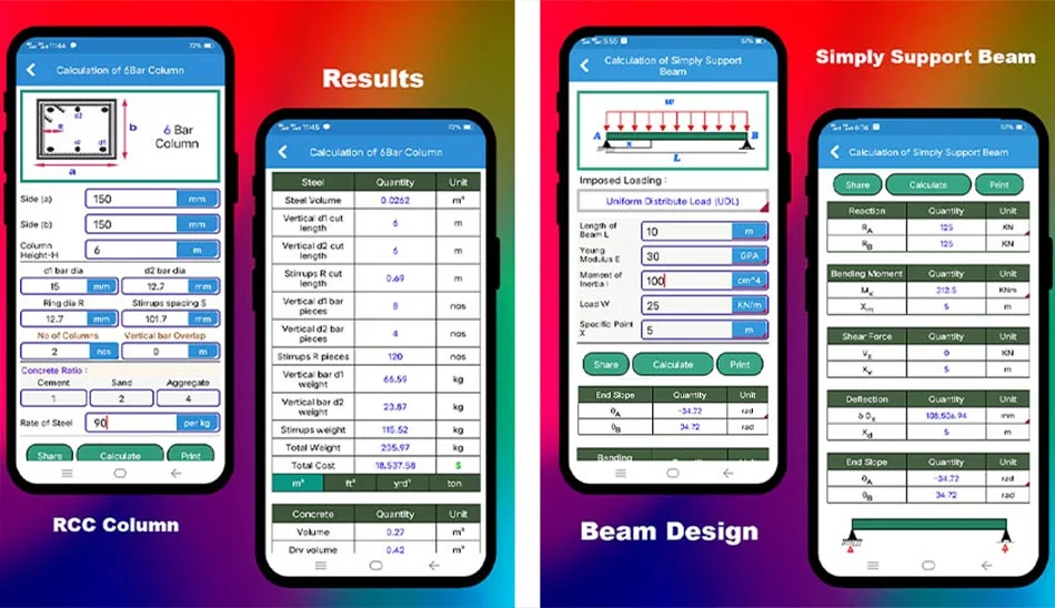دانلود نرم افزار Civil Calculation PRO v1.24 برنامه تحلیل و طراحی سازه‌ها مختلف