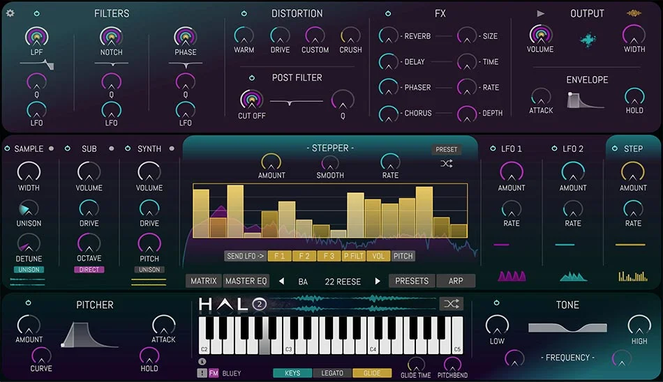 دانلود نرم افزار DHPlugins Halo 2 Cyberfunk Expansion v2.0.3 برنامه قدرتمند تولید صداهای الکترونیک