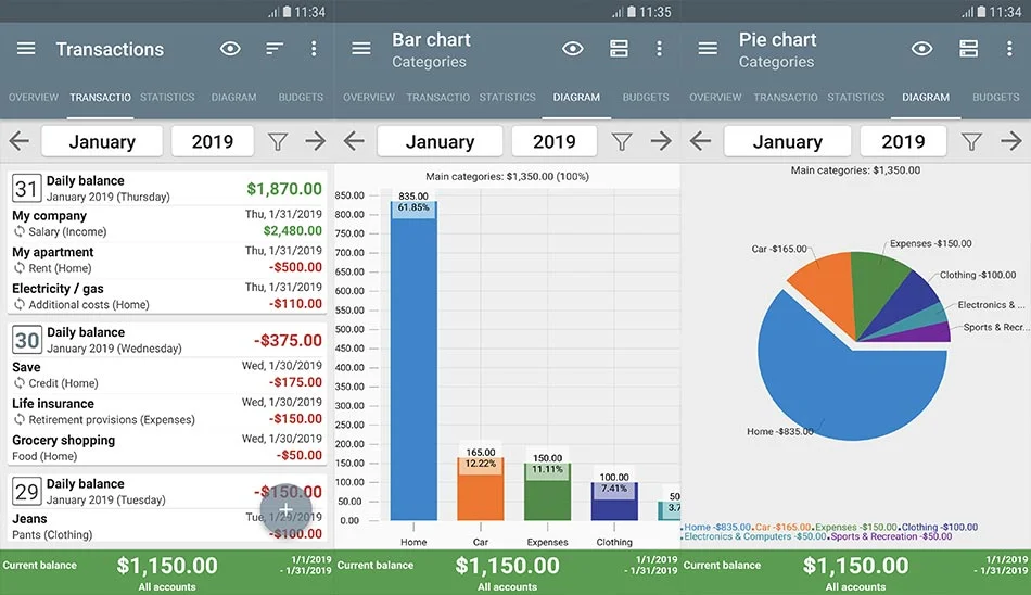 دانلود نرم افزار My Budget Book v9.8.1 مدیریت امور مالی برای اندروید