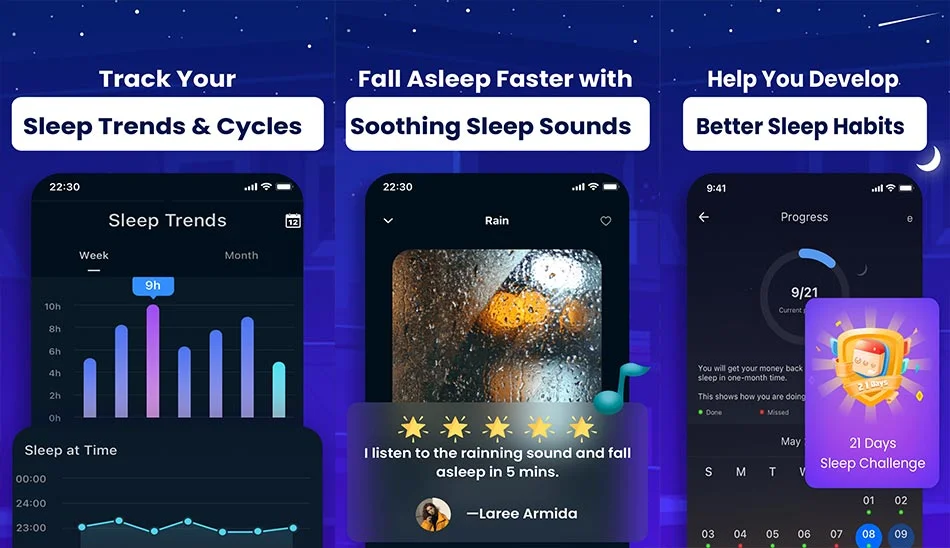 دانلود نرم افزار Sleep Monitor: Sleep Tracker v2.8.1.3 تجزیه و تحلیل دقیق خواب برای اندروید