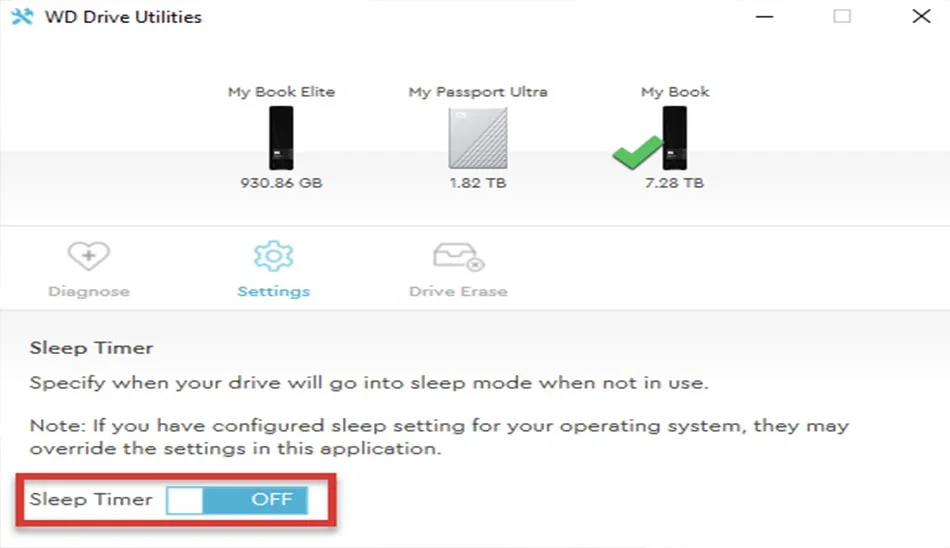 دانلود نرم افزار WD Drive Utilities 2.1.3.304 برنامه مدیریت و پیکربندی دیسک‌های WD