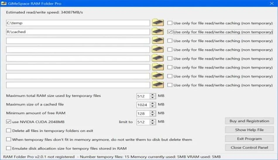 دانلود نرم افزار GiMeSpace RAM Folder Pro 2.2.4.46 برنامه مدیریت و بهینه‌سازی حافظه رم